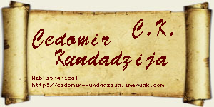 Čedomir Kundadžija vizit kartica